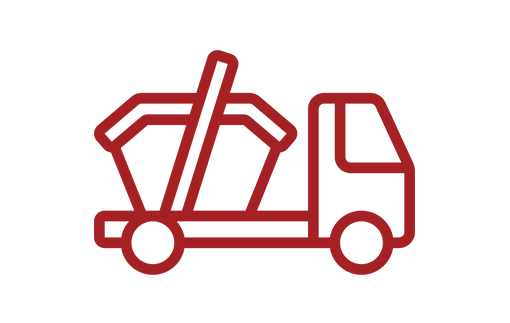 red tip lorry icon