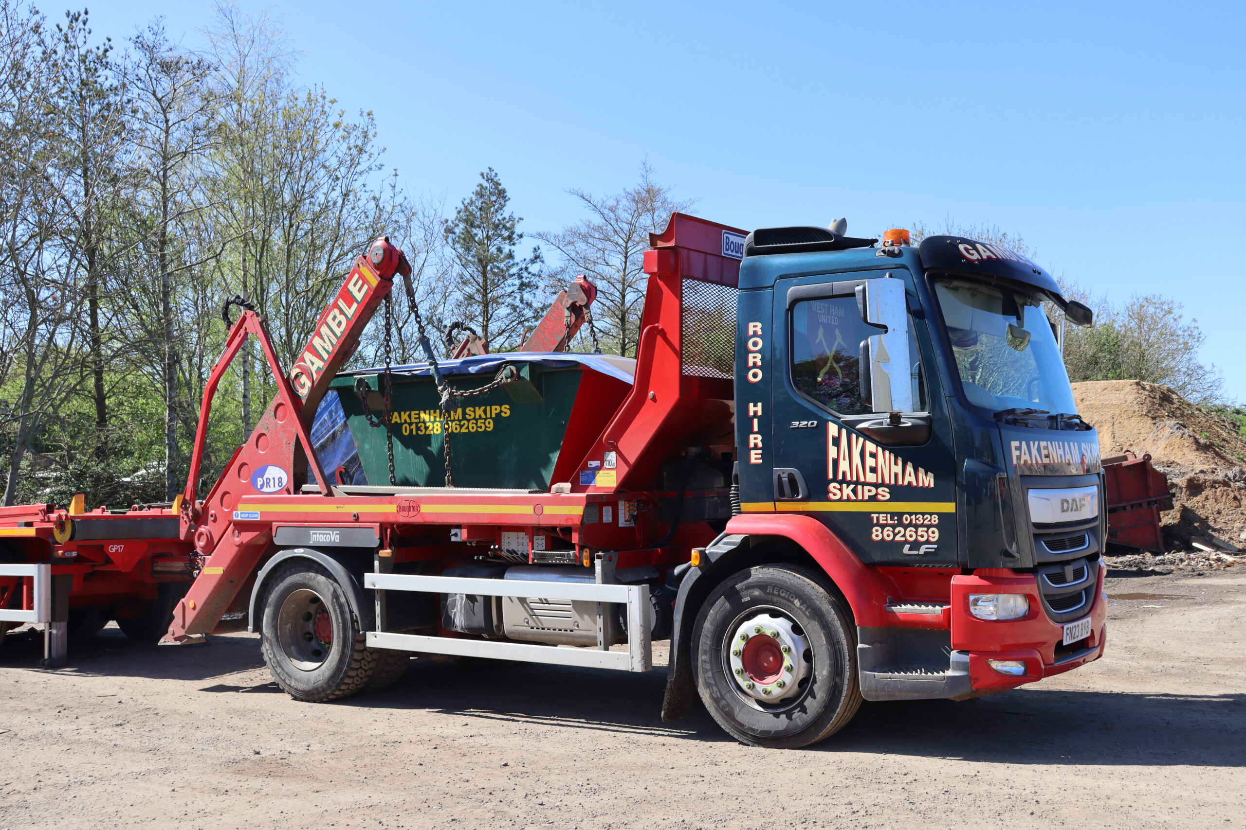 Fakenham skips lorry